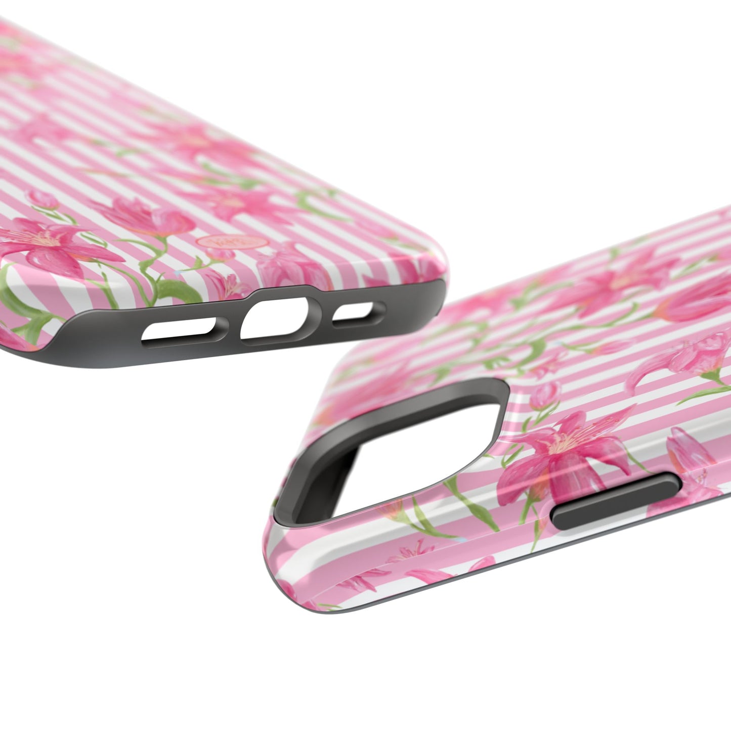 Azalea Stripe Mag Safe Case for iPhone - Pink