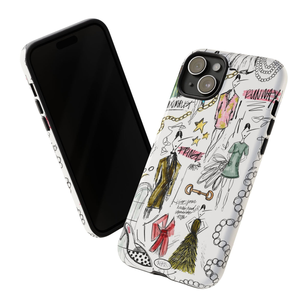 Fashion Sketch Tough Case for iPhone - Multi