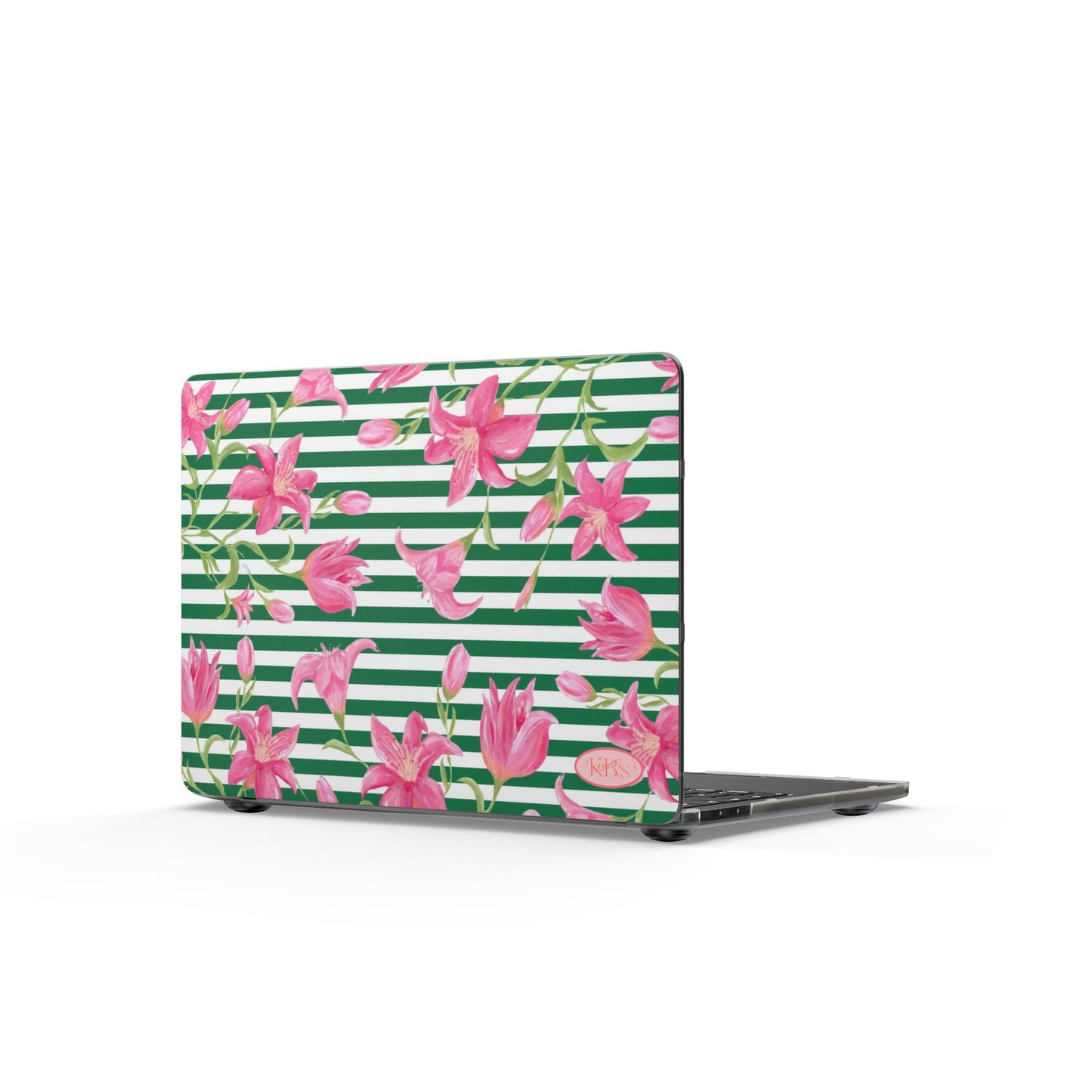 Azalea Stripe MacBook Case - Green