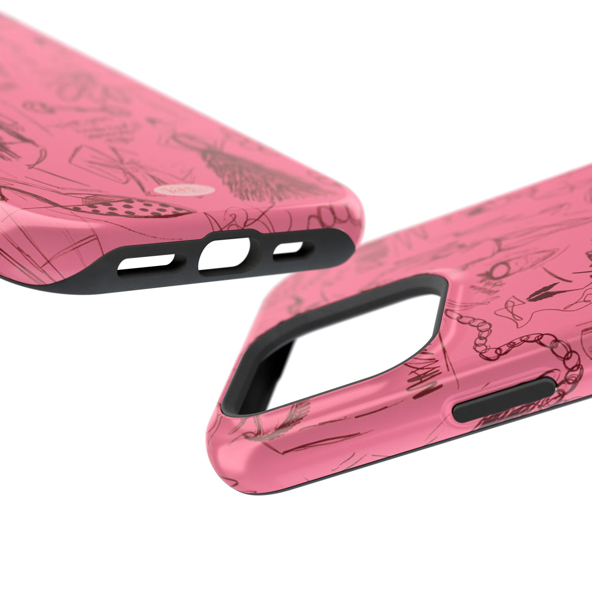 Fashion Sketch Mag Safe Case for iPhone - Maroon