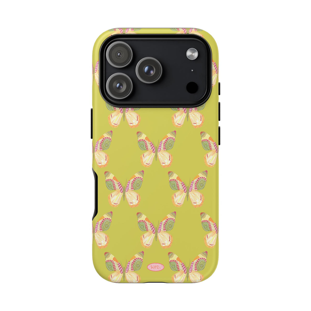 Flutter Pattern Tough Case - Green