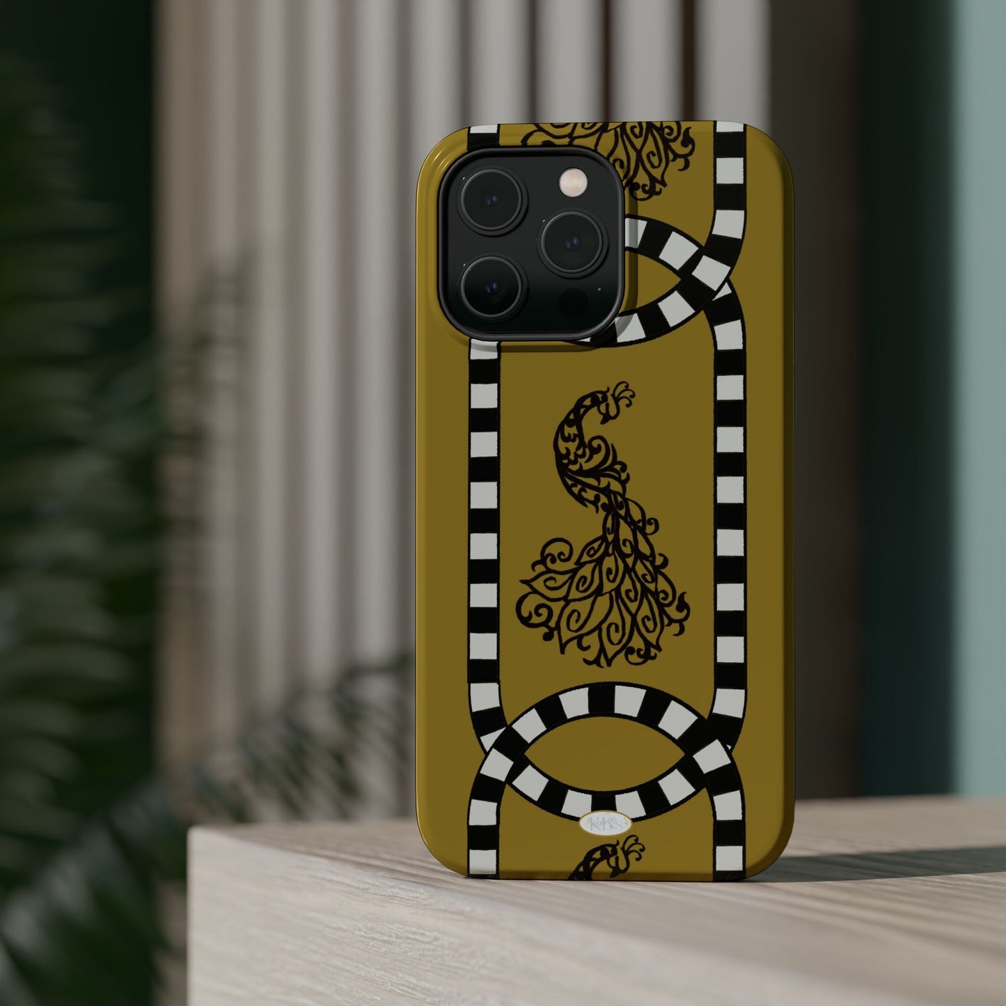 Feathered Stripe Mag Safe Case for iPhone