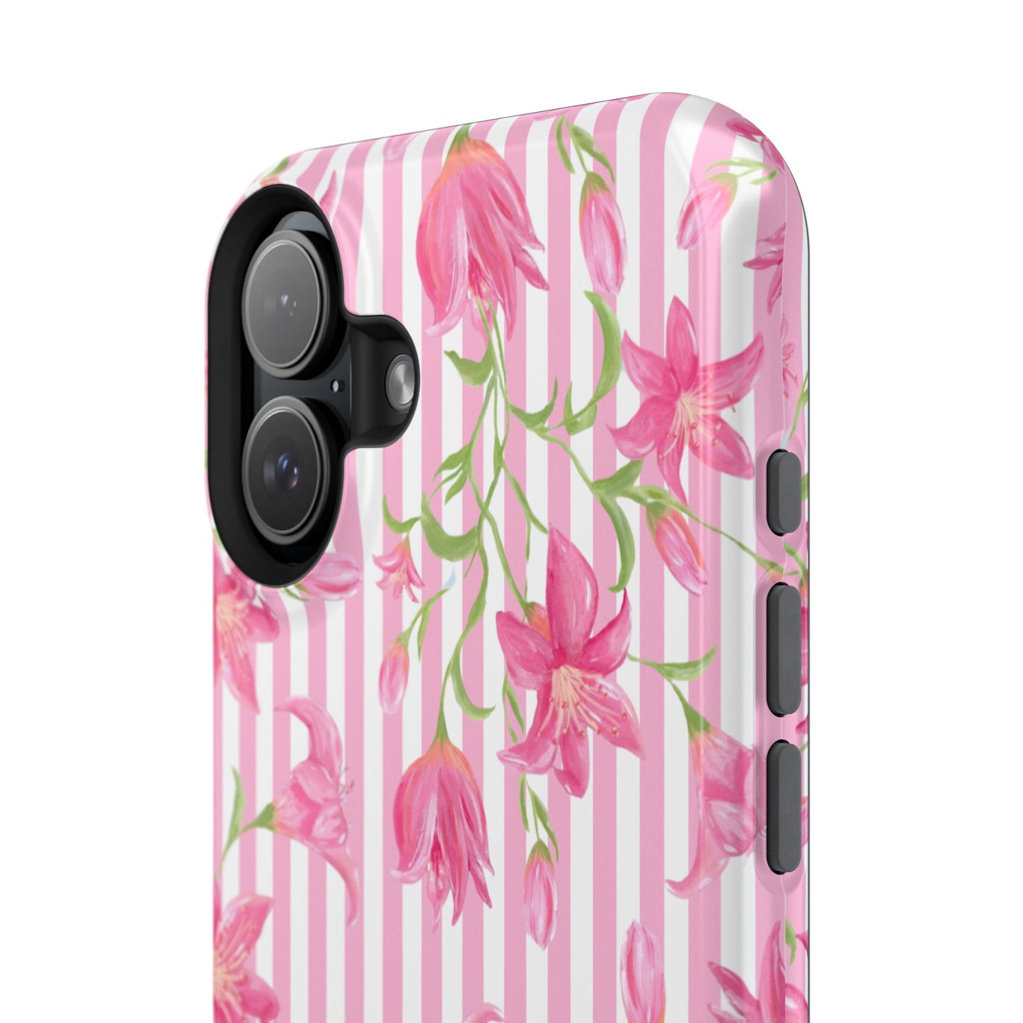 Azalea Stripe Mag Safe Case for iPhone - Pink