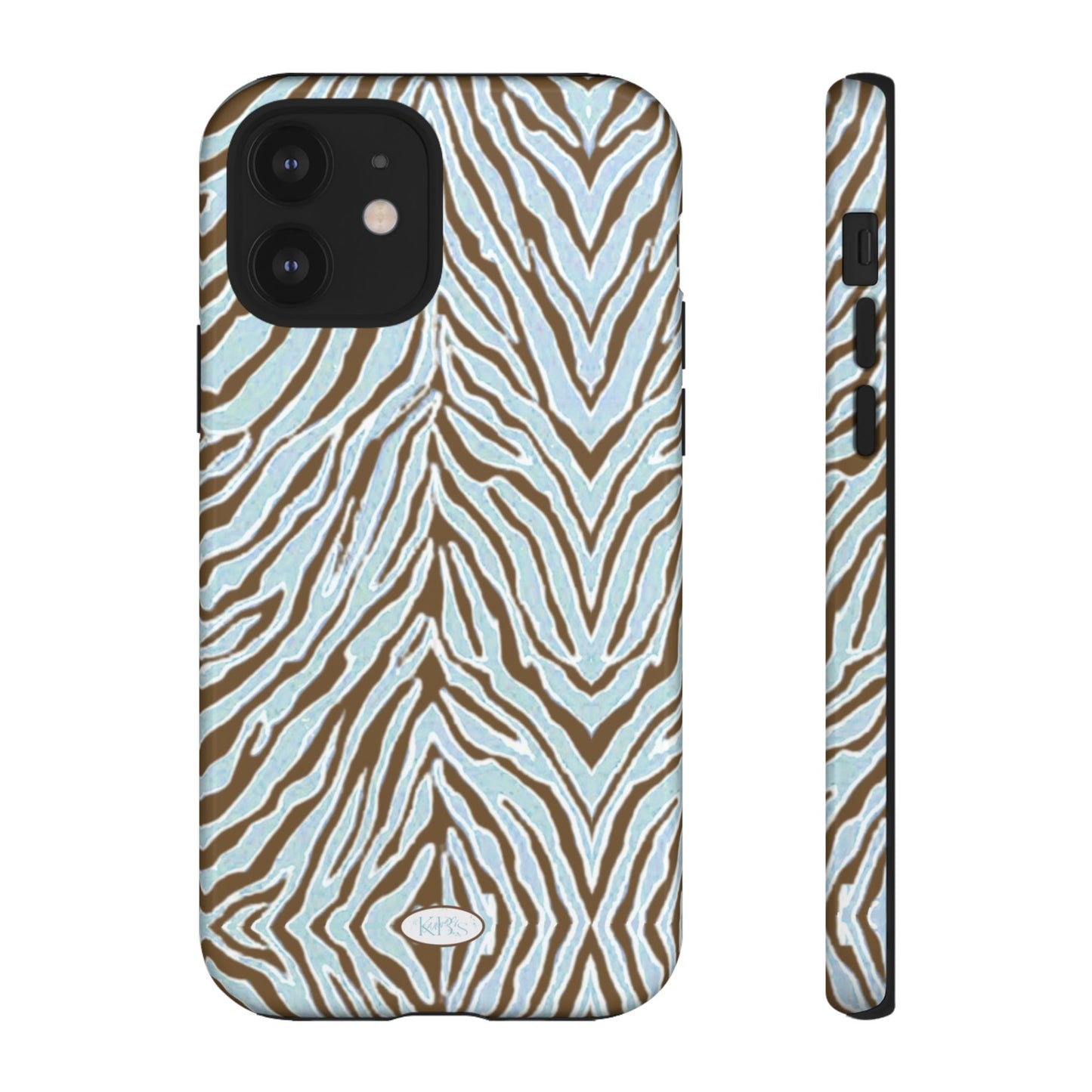 Zebra Bleu Tough Case