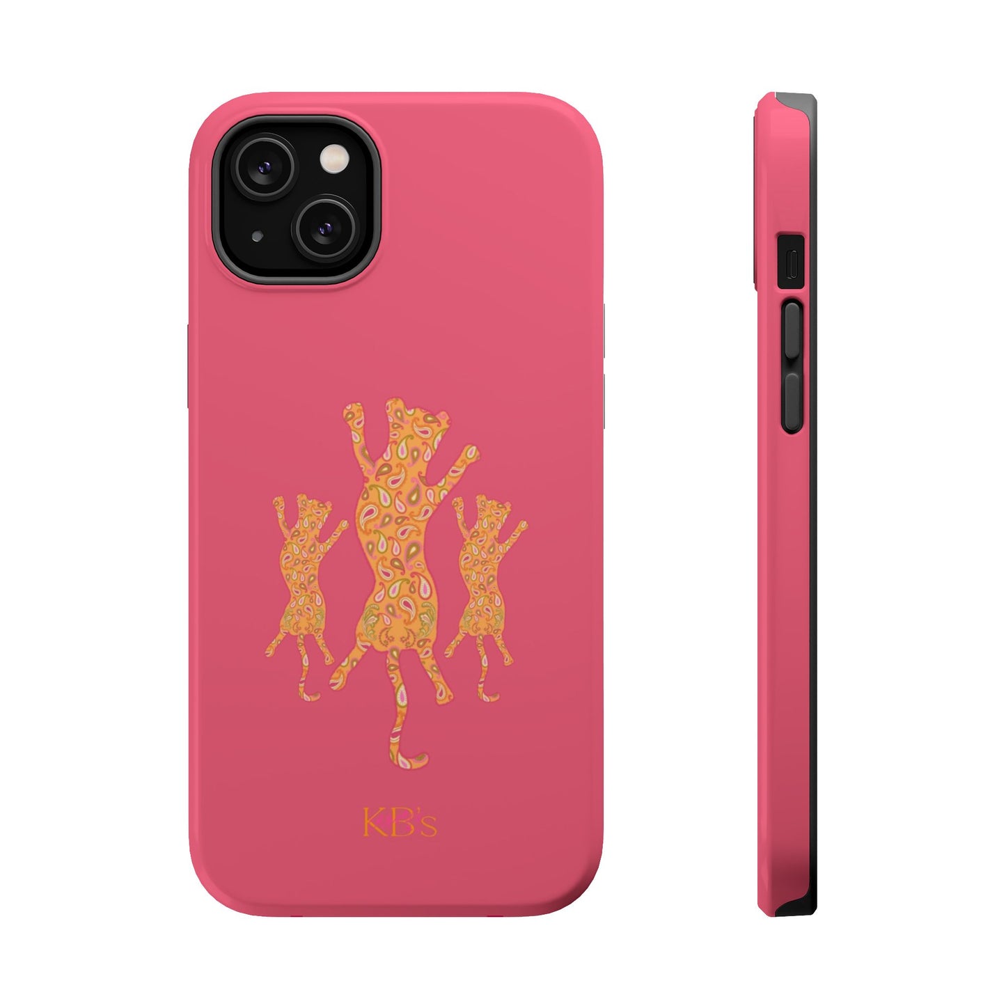 Paisley Leopard Mag Safe Case - Pink