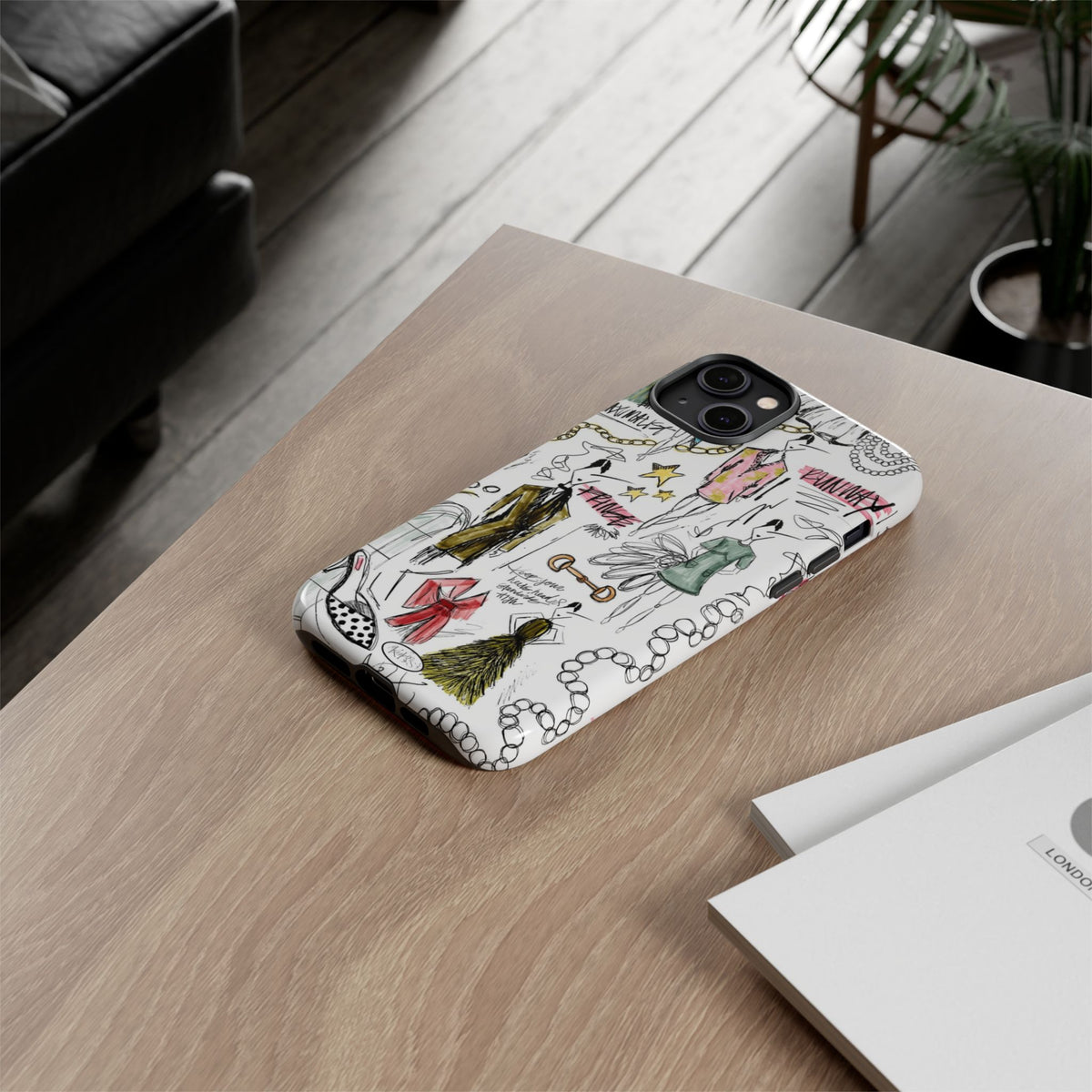 Fashion Sketch Tough Case for iPhone - Multi