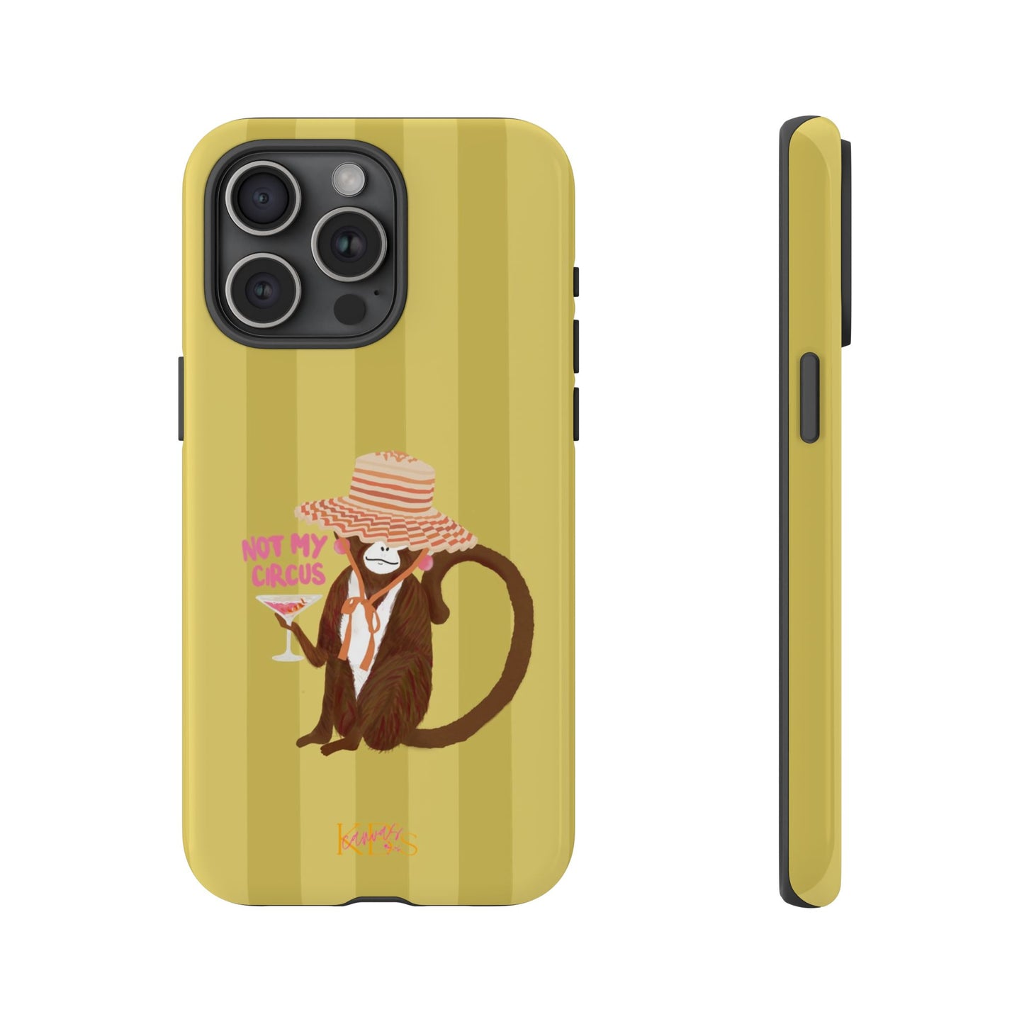 Not My Circus Tough Case - Green Stripe