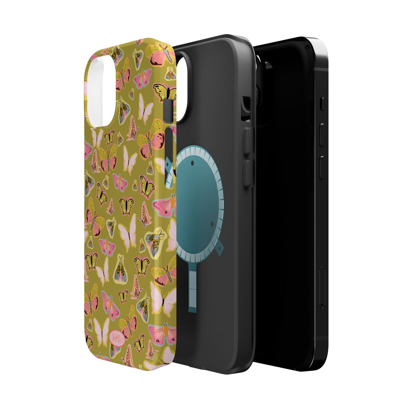 Butterfly Muse Mag Safe Case for iPhone - Green
