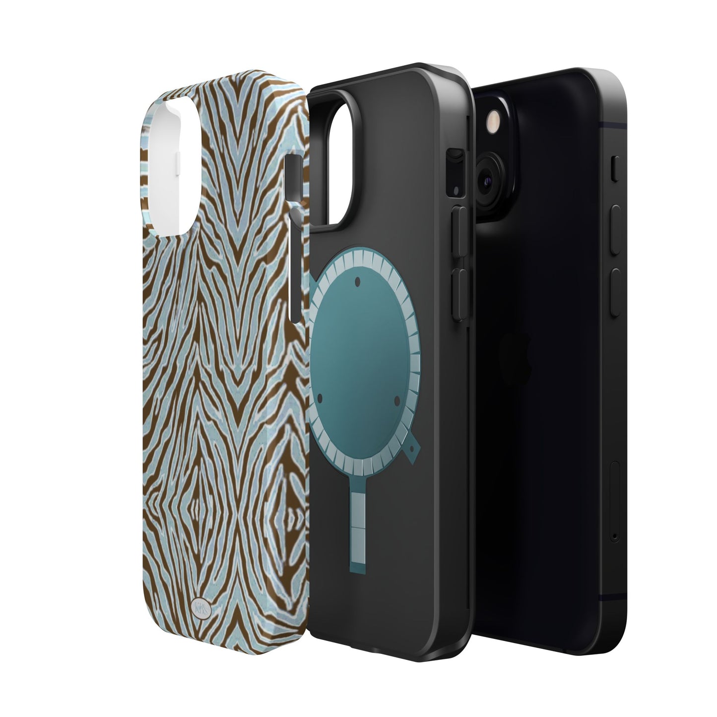 Zebra Bleu Mag Safe Case for iPhone