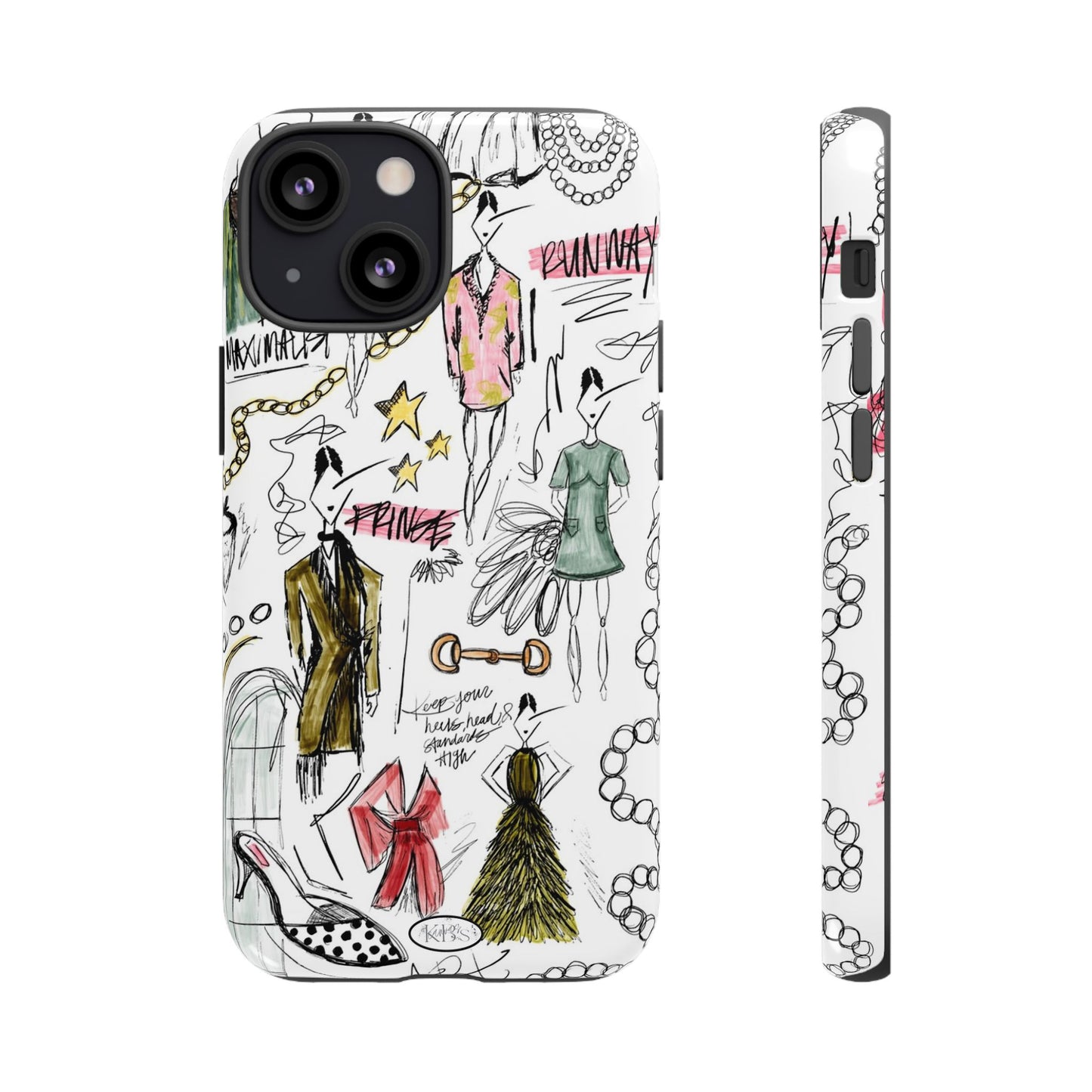 Fashion Sketch Tough Case for iPhone - Multi