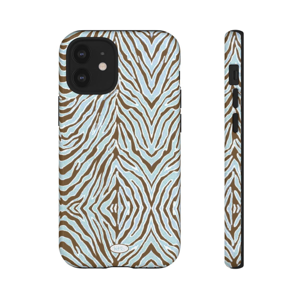 Zebra Bleu Tough Case for iPhone
