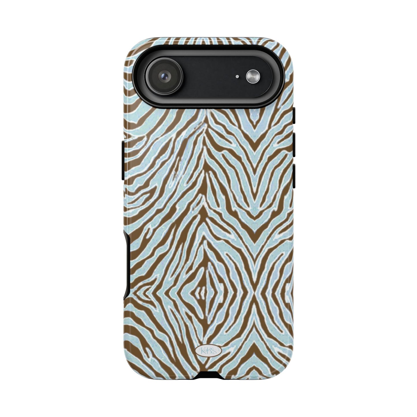 Zebra Bleu Tough Case for iPhone