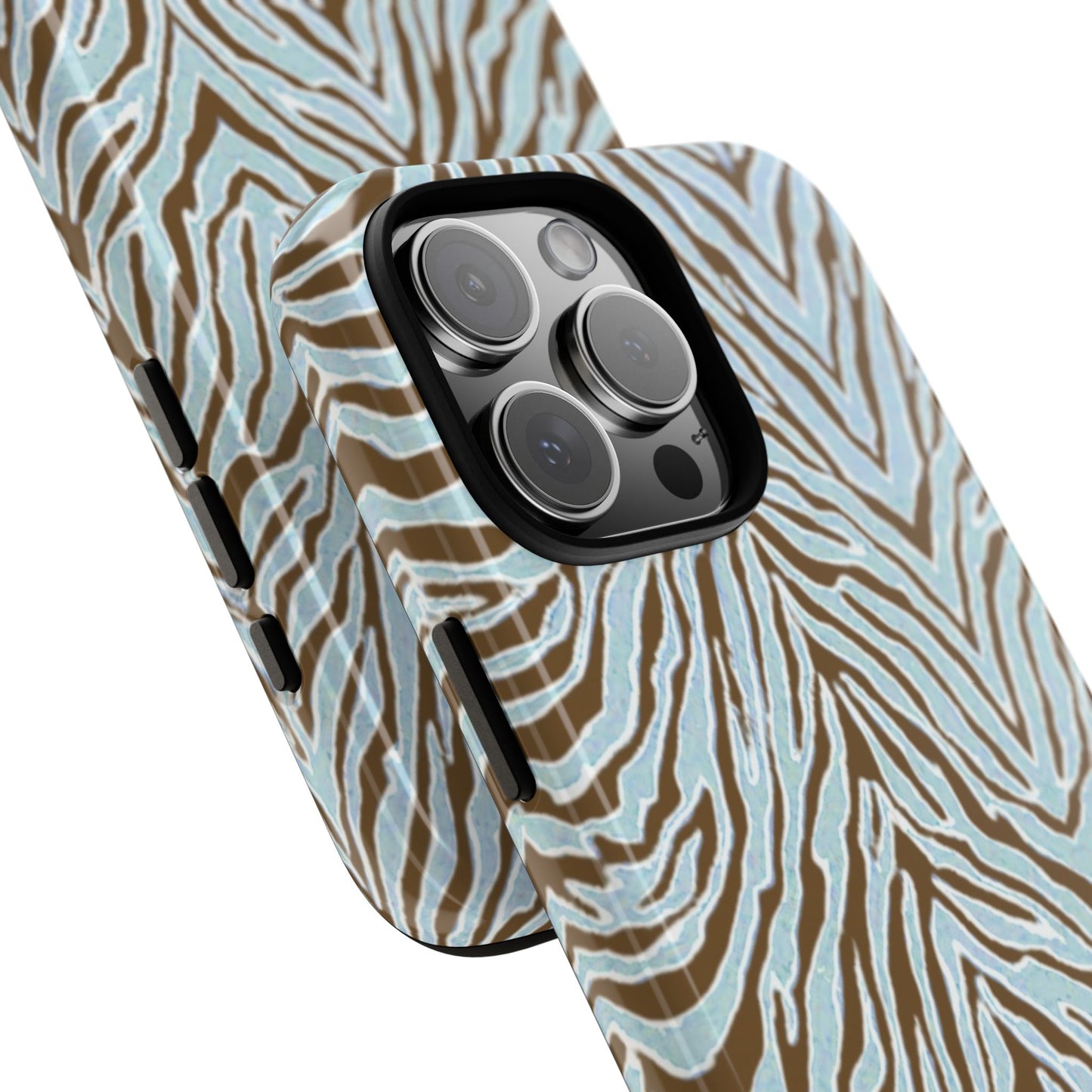 Zebra Bleu Tough Case for iPhone
