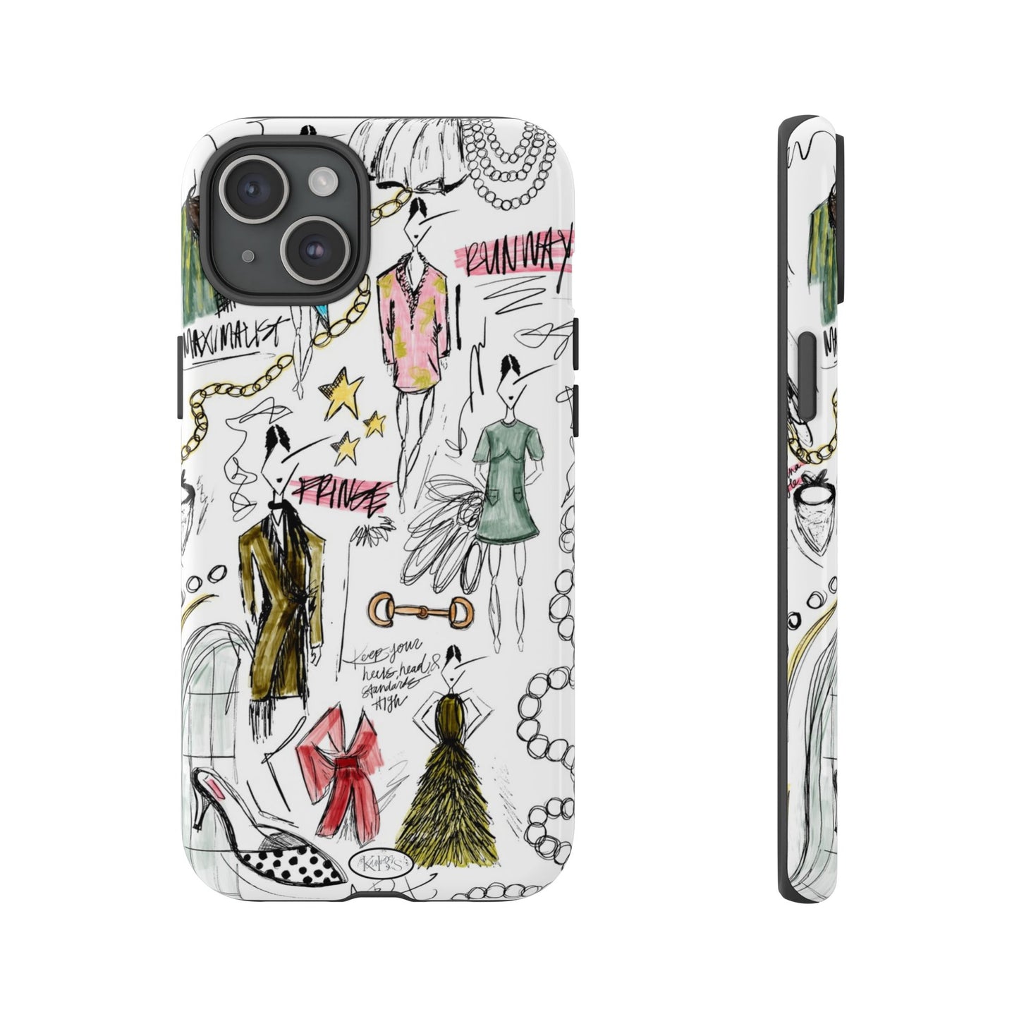 Fashion Sketch Tough Case for iPhone - Multi