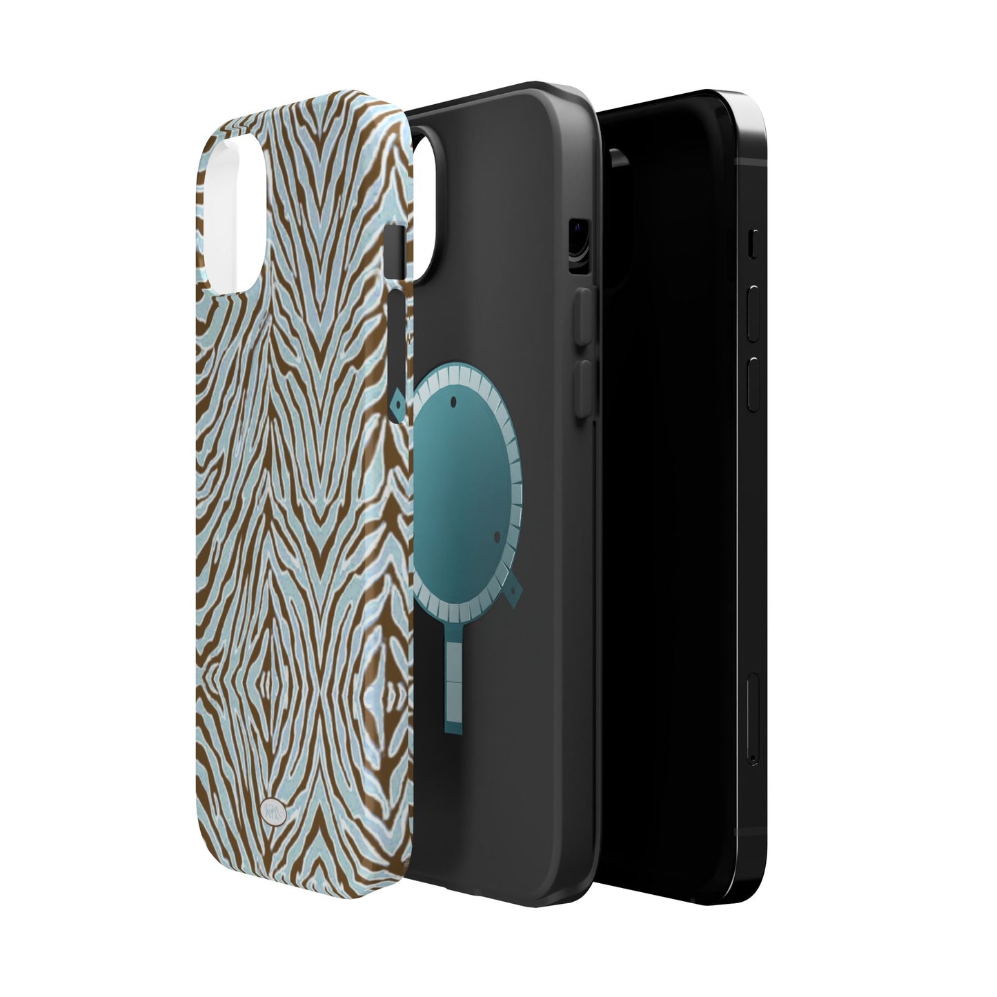 Zebra Bleu Mag Safe Case for iPhone