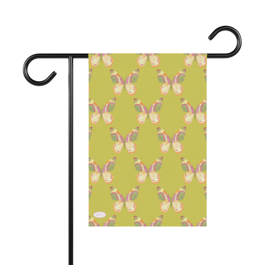 Flutter Pattern Garden Flag - Green