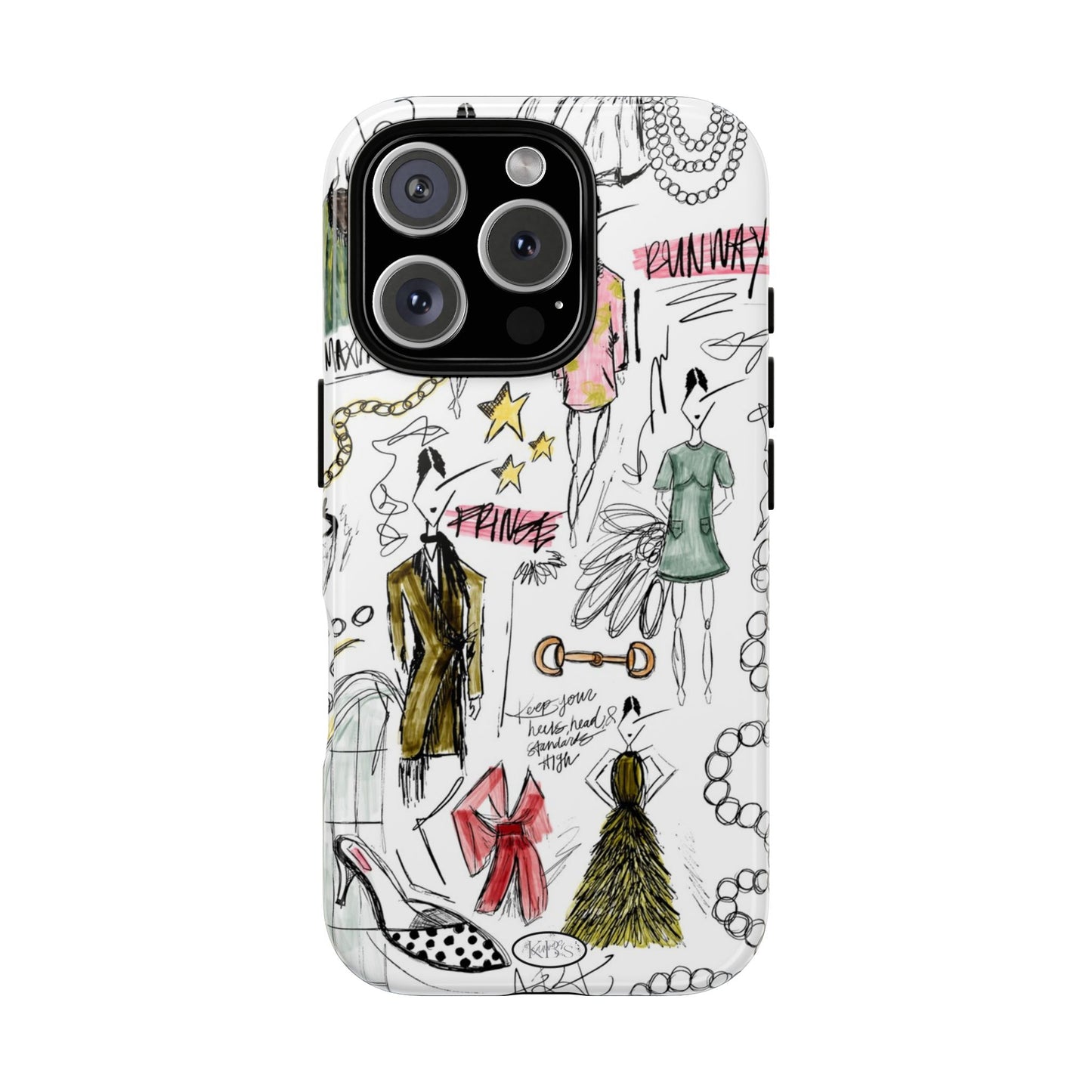Fashion Sketch Tough Case for iPhone - Multi