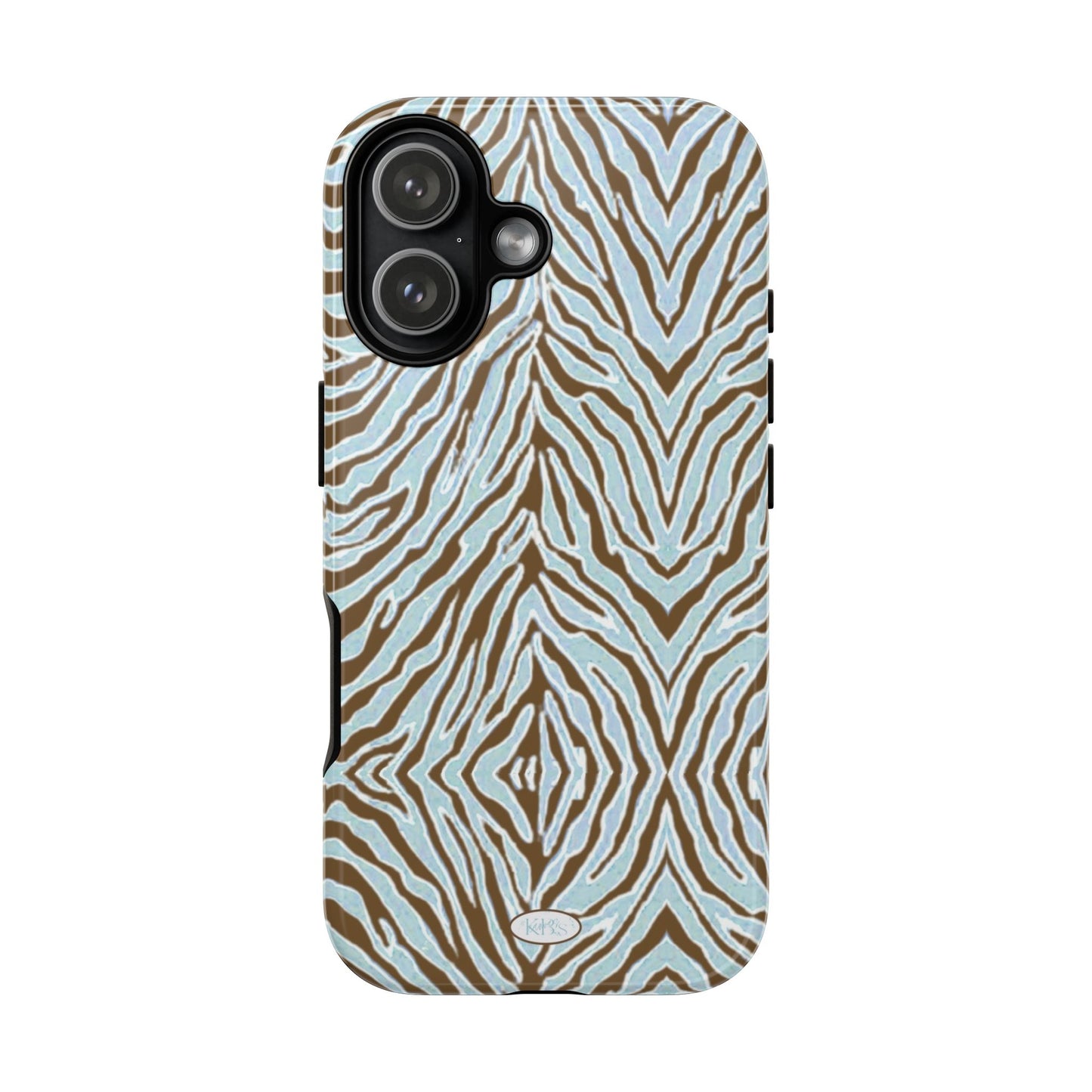 Zebra Bleu Tough Case for iPhone