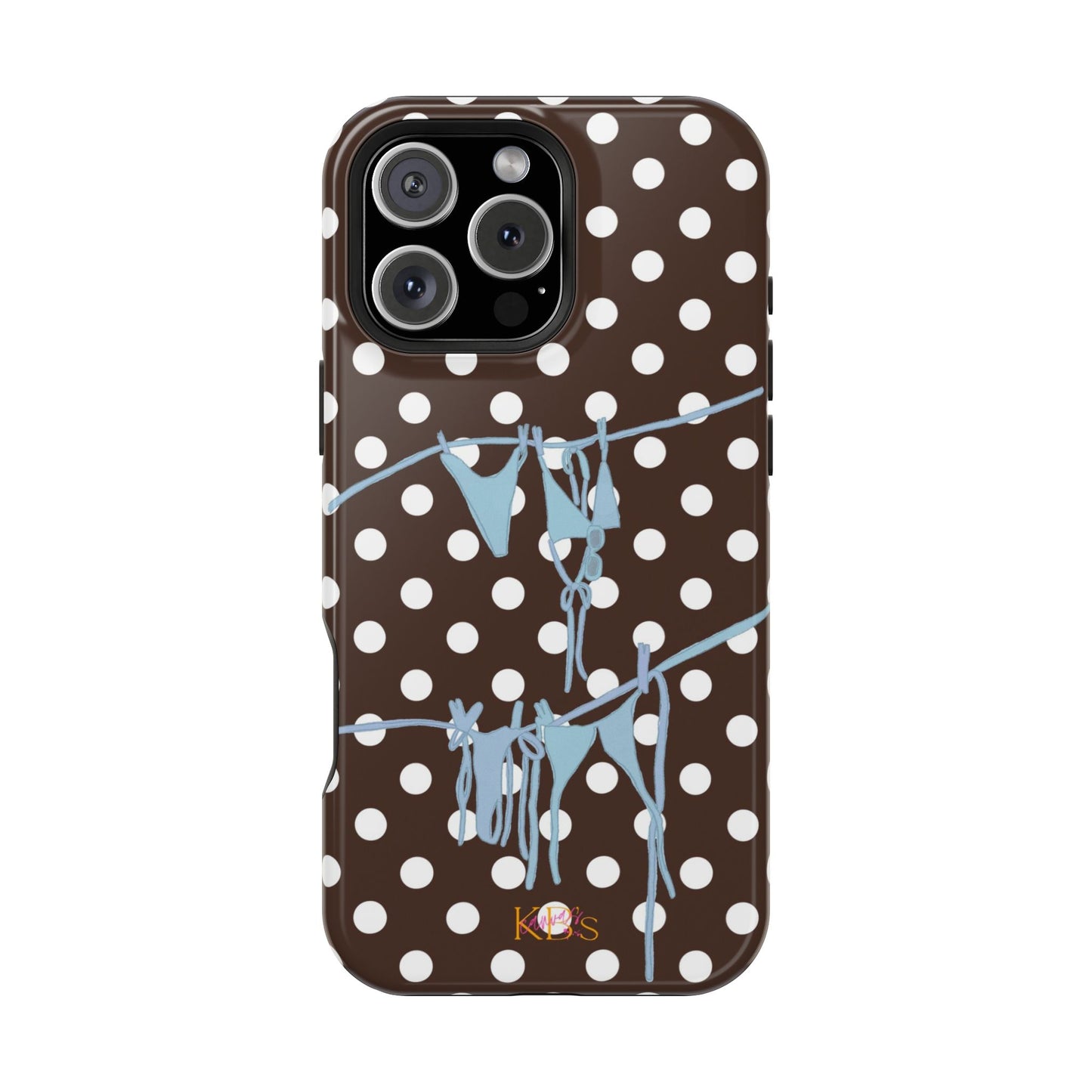 Brown Polka Dot Bikini Mag Safe Case