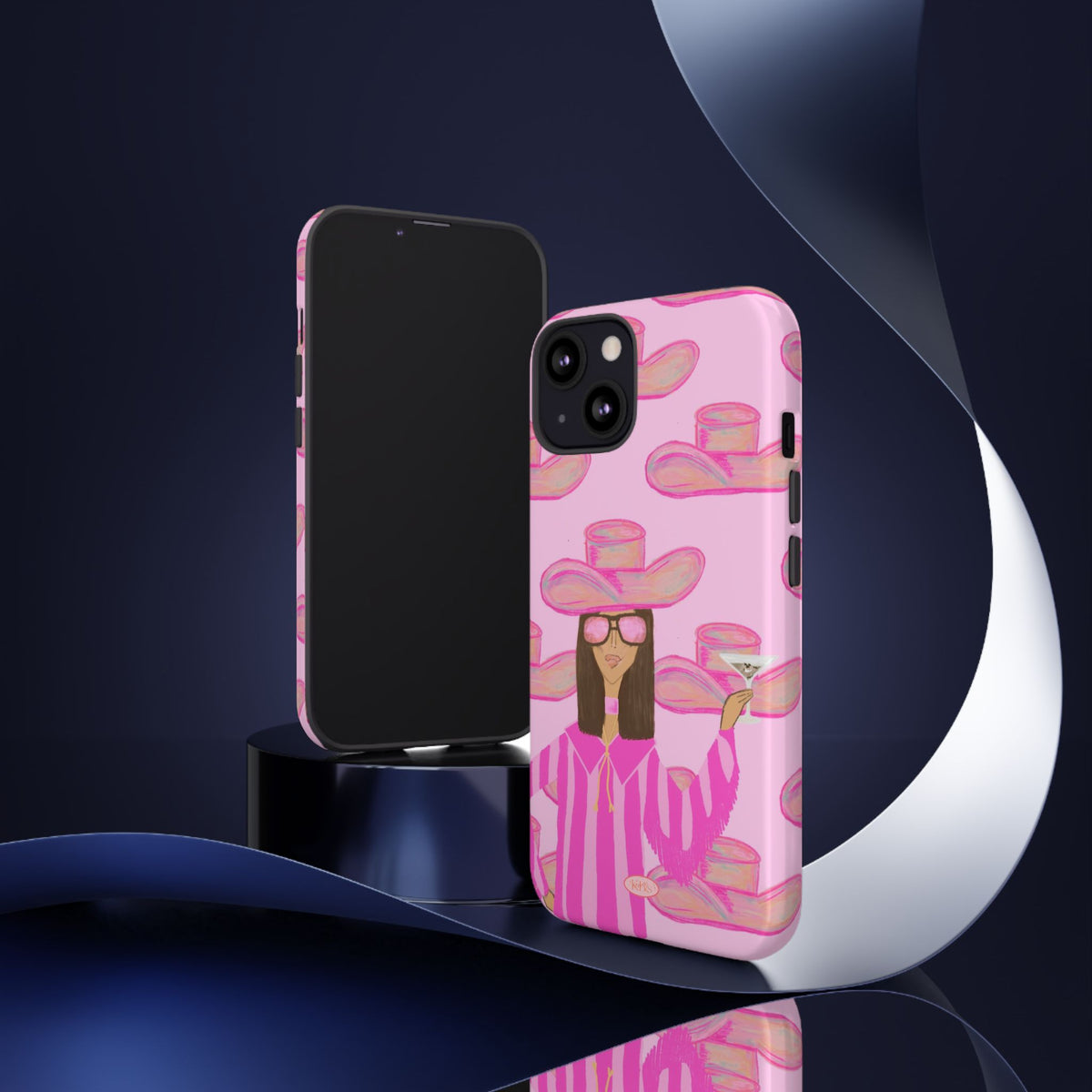 Cocktail Cowgirl Tough Case for iPhone - Pink