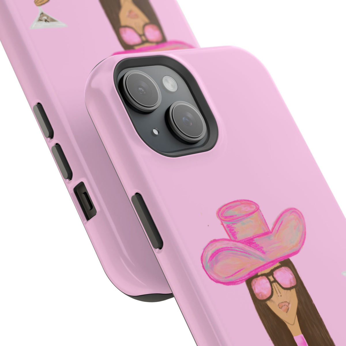 Cocktail Cowgirl Mag Safe Case for iPhone - Pink