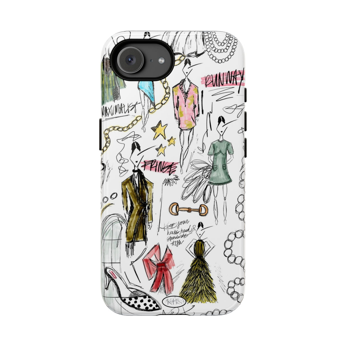 Fashion Sketch Tough Case for iPhone - Multi