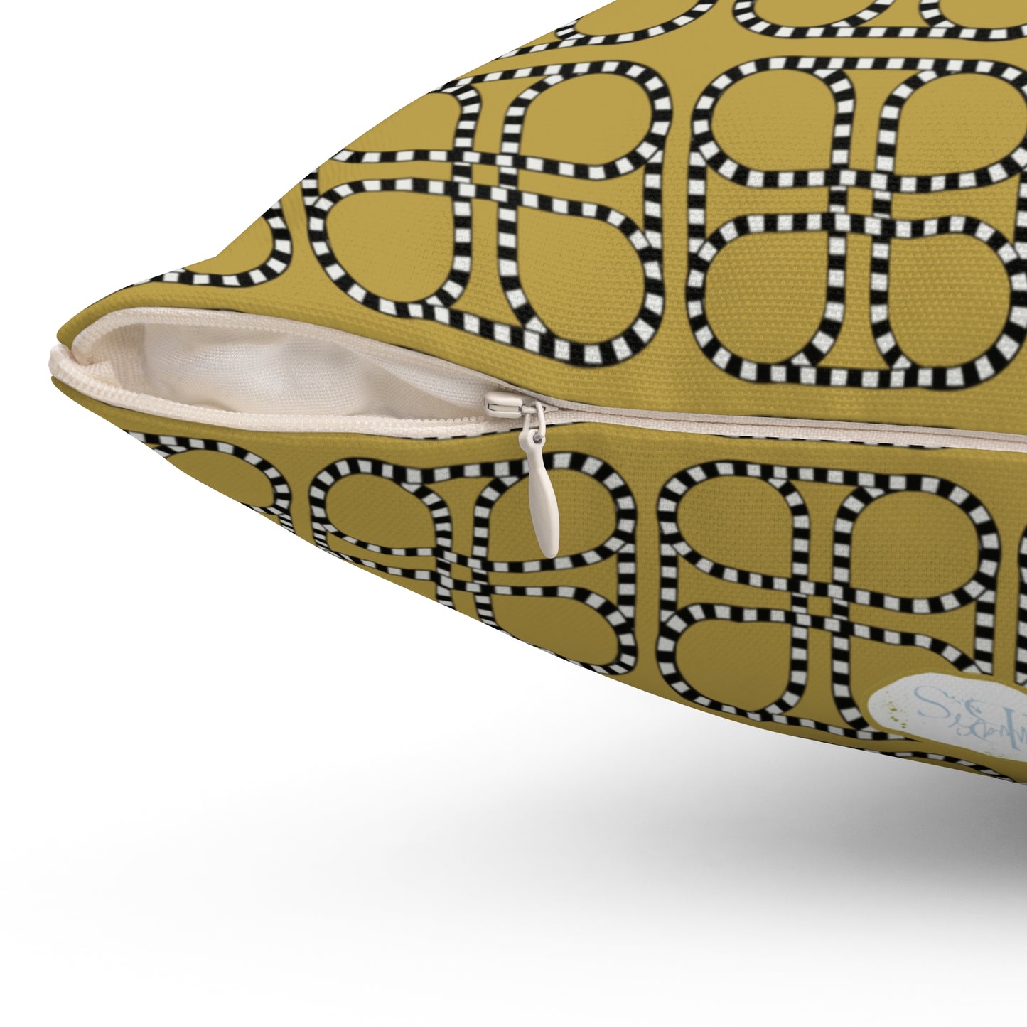 Looped Link Throw Pillow