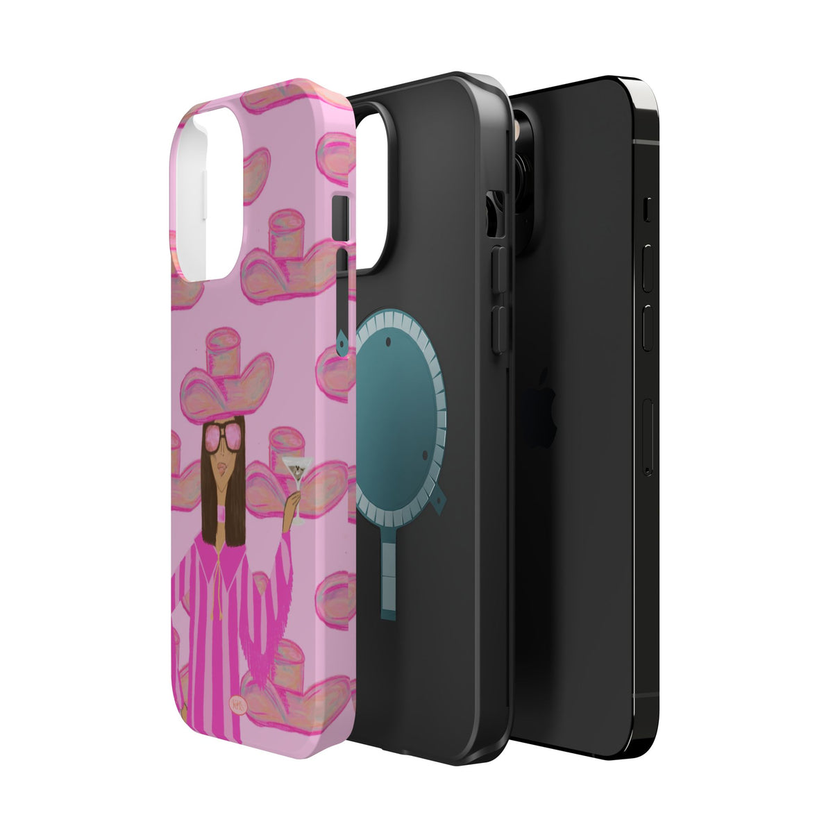 Cocktail Cowgirl MagSafe Case - Pink