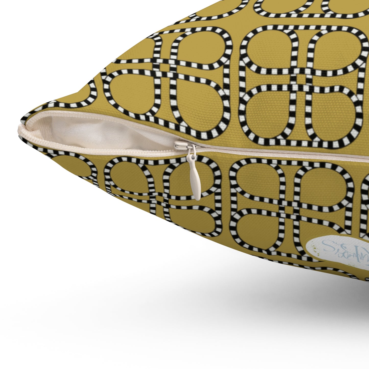 Looped Link Throw Pillow