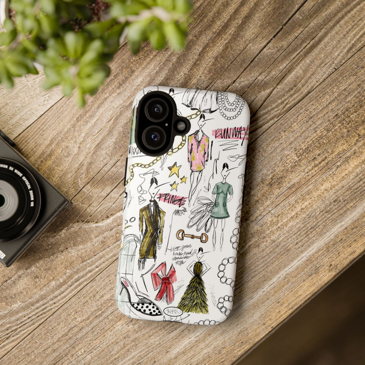 Fashion Sketch Tough Case for iPhone - Multi