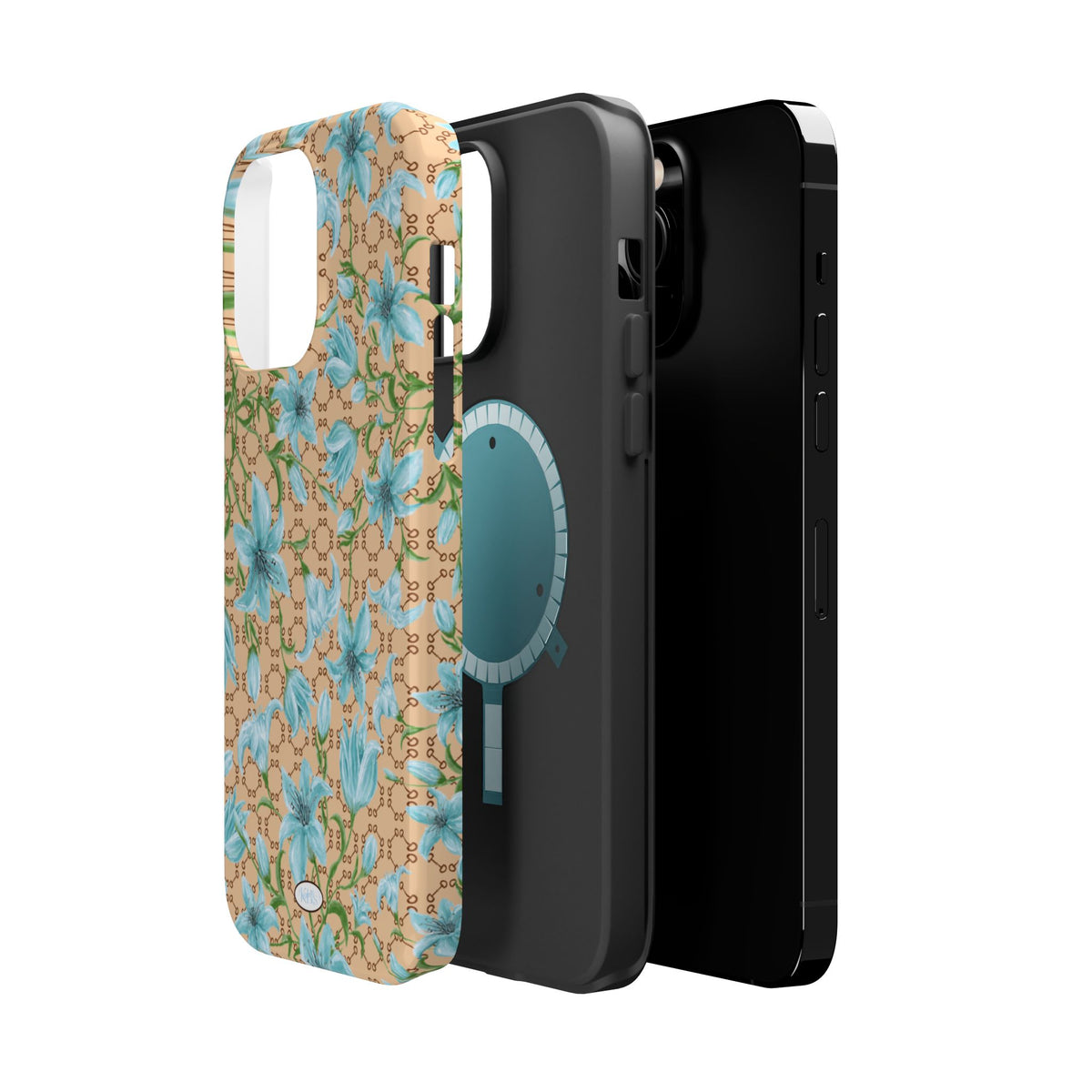 Horsebit Fleur Mag Safe Case for iPhone
