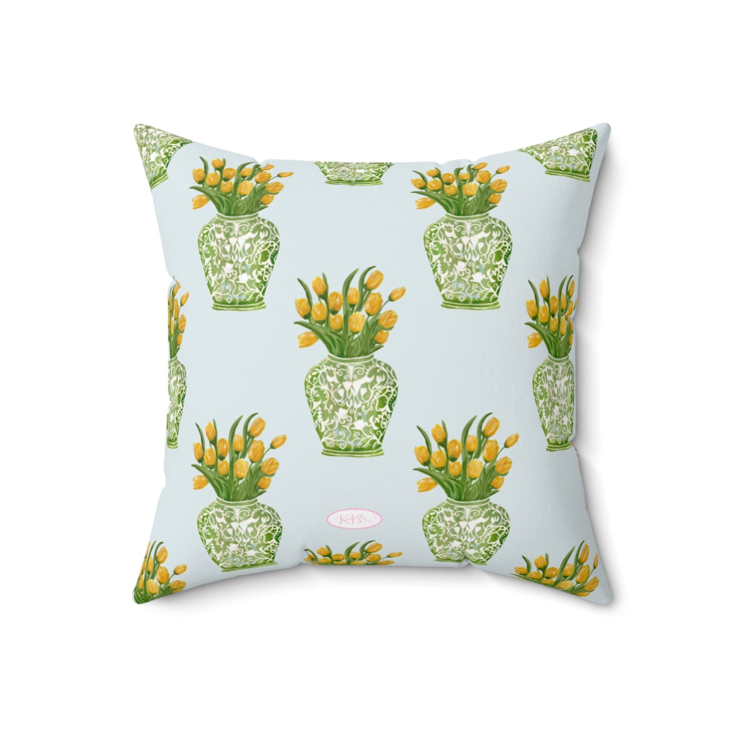 Tulip Haus Pattern Throw Pillow