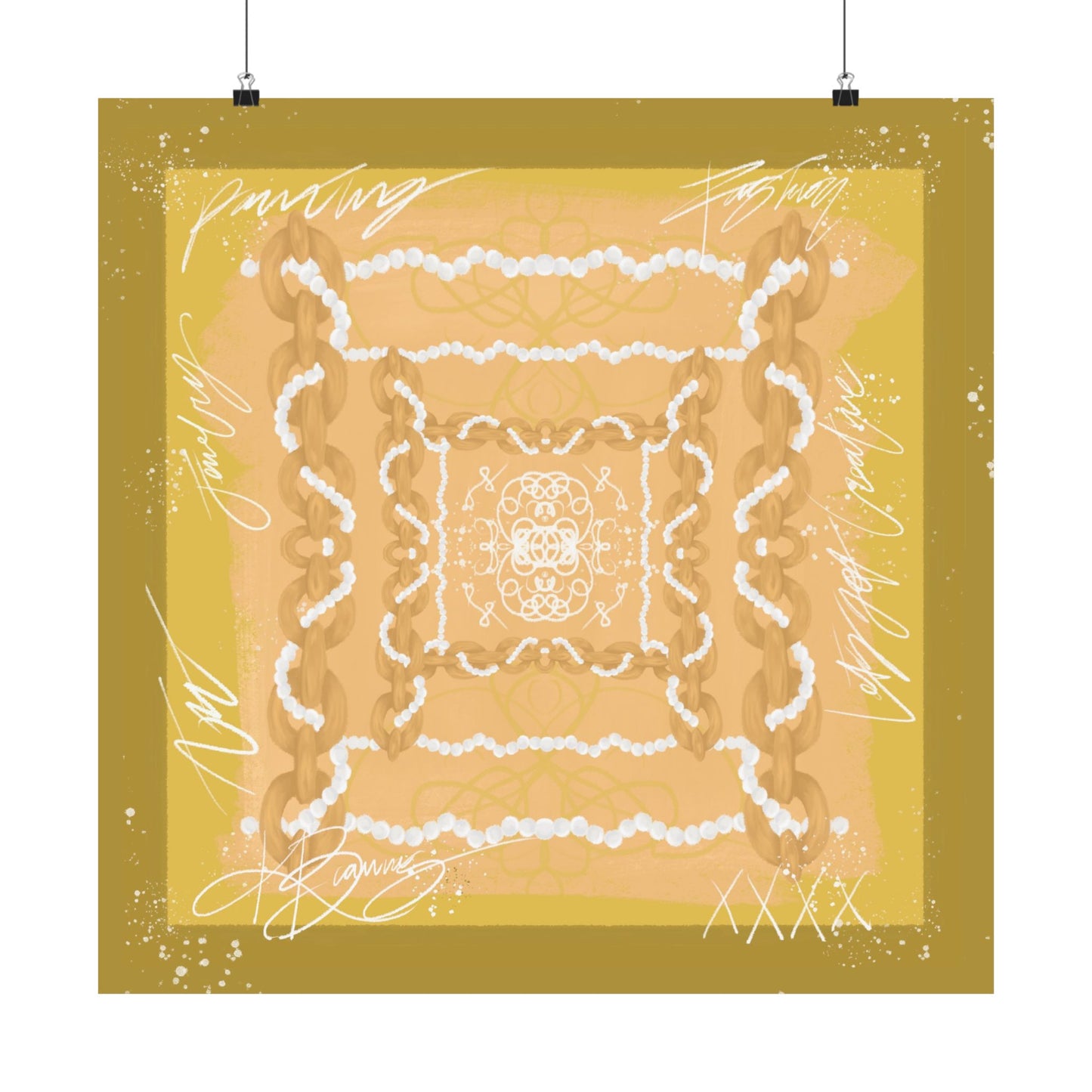Maison Link Scarf Photo Print