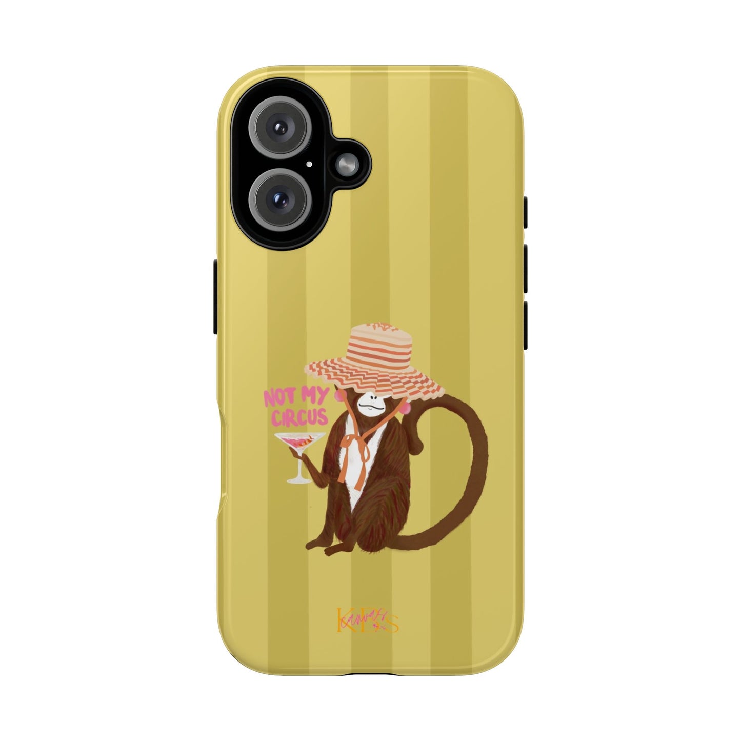 Not My Circus Tough Case - Green Stripe