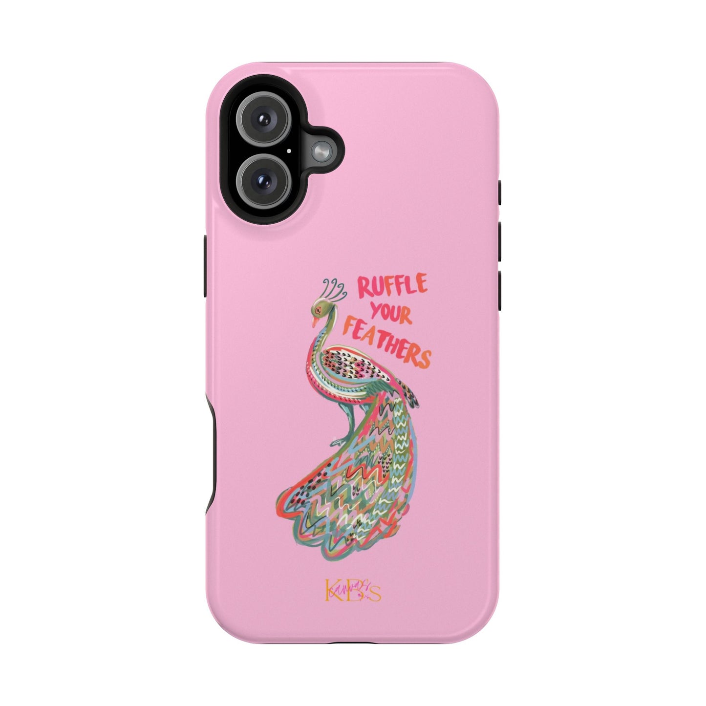 Ruffle Your Feathers Mag Safe Case - Pink