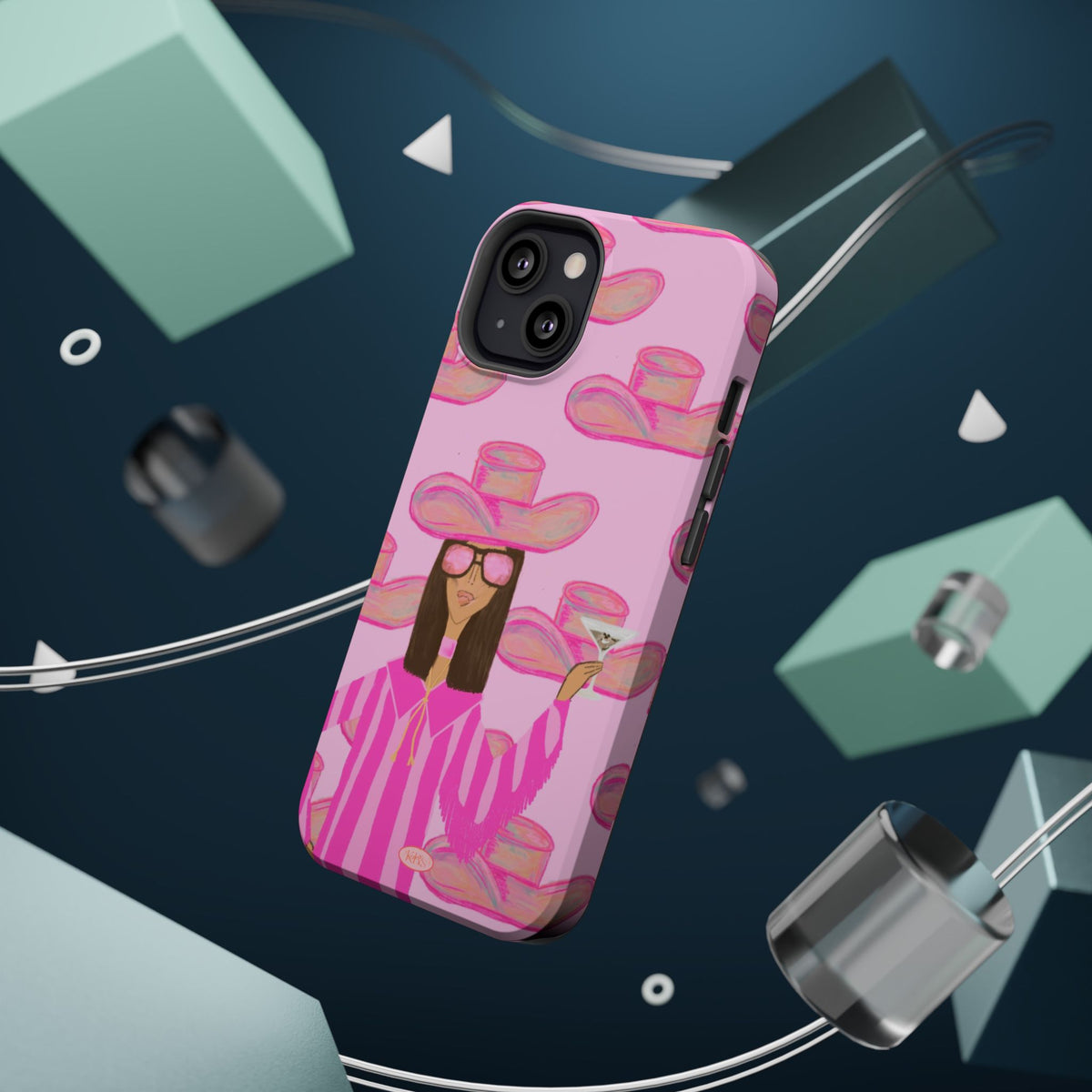 Cocktail Cowgirl MagSafe Case - Pink