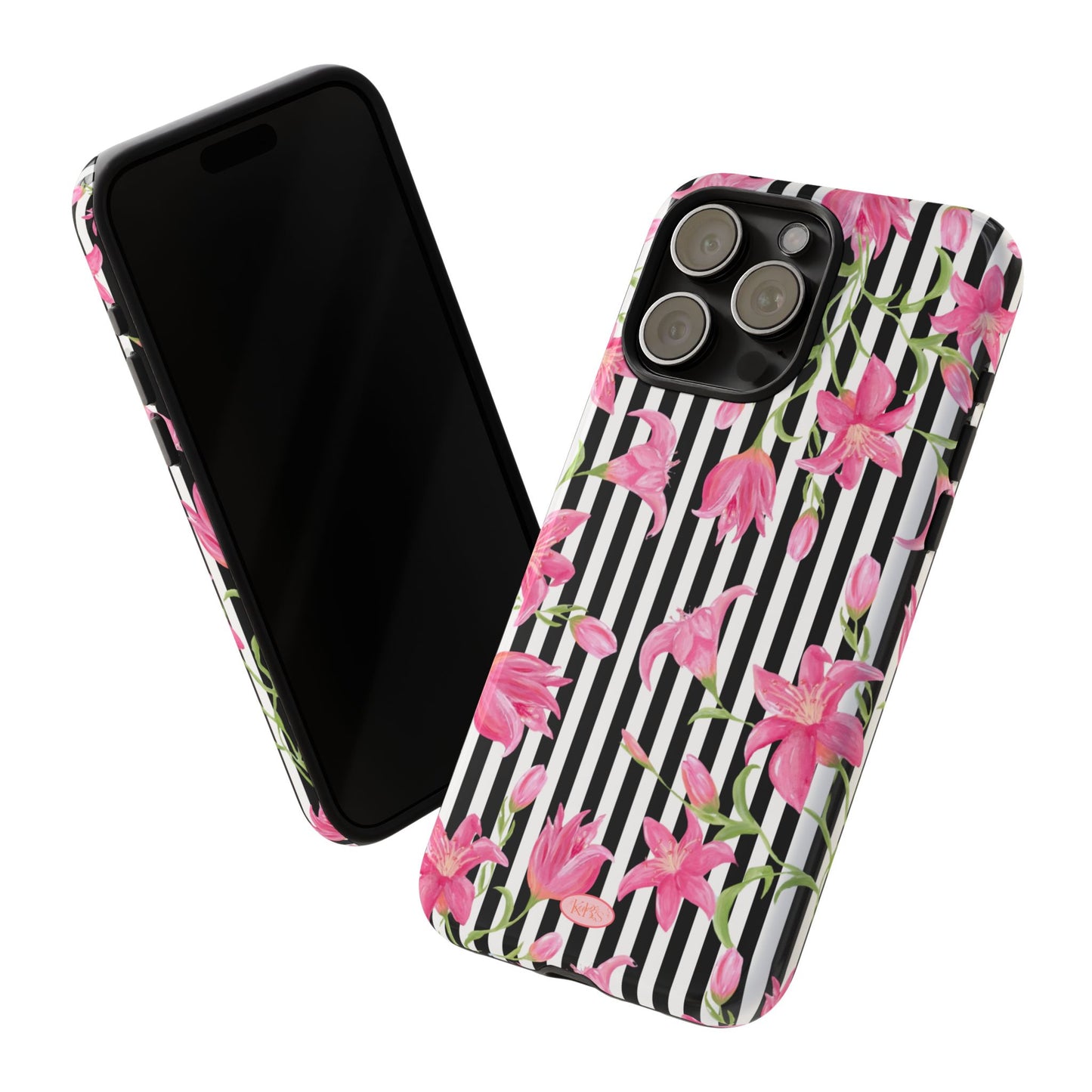 Azalea Stripe Tough Case for iPhone - Black