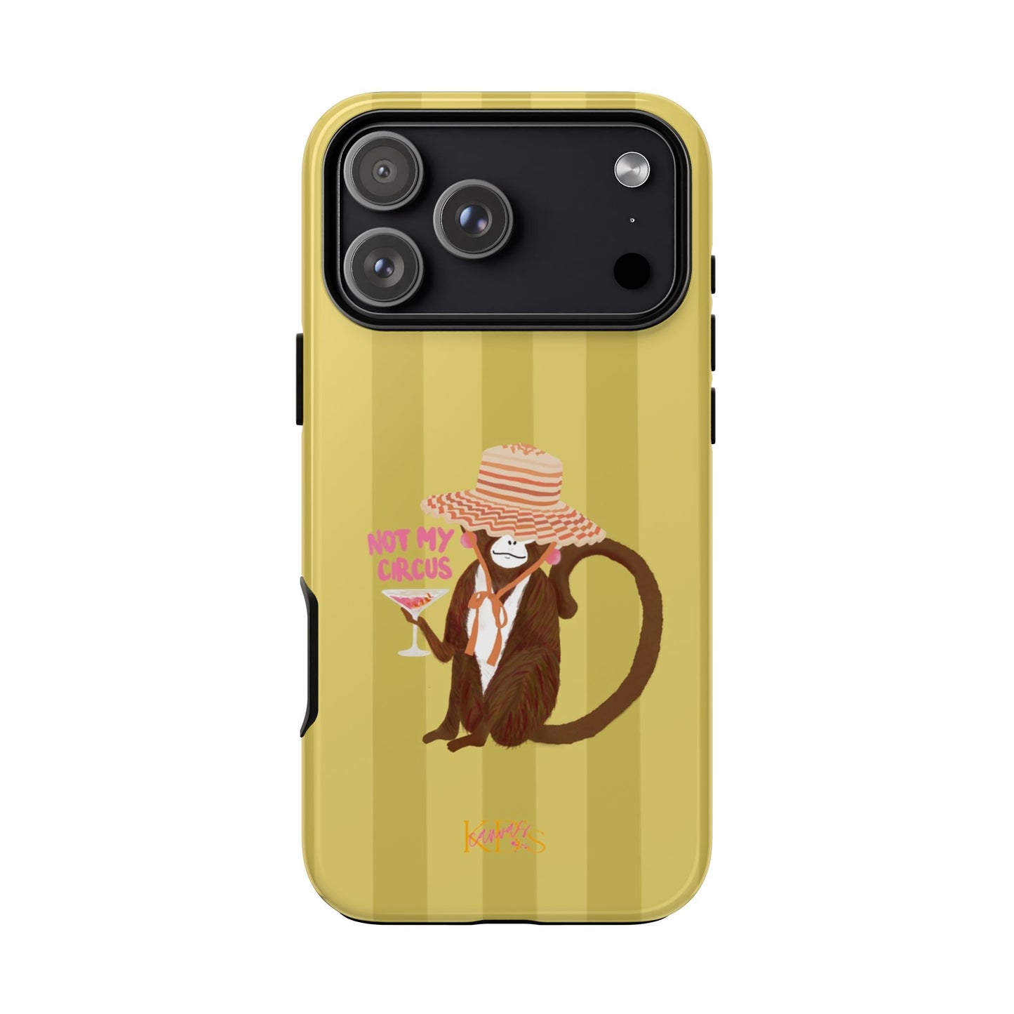 Not My Circus Tough Case - Green Stripe