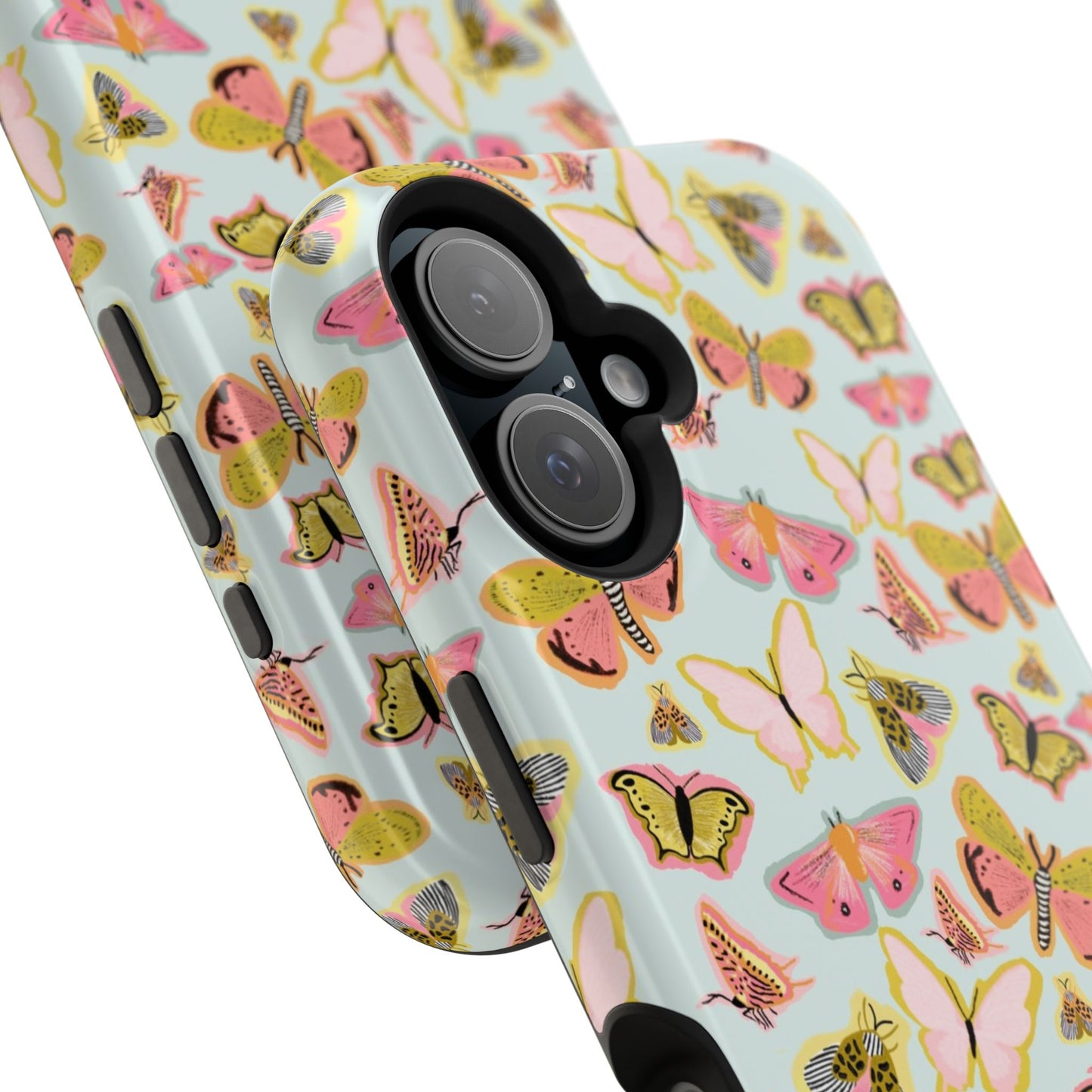 Butterfly Muse Mag Safe Case for iPhone - Blue