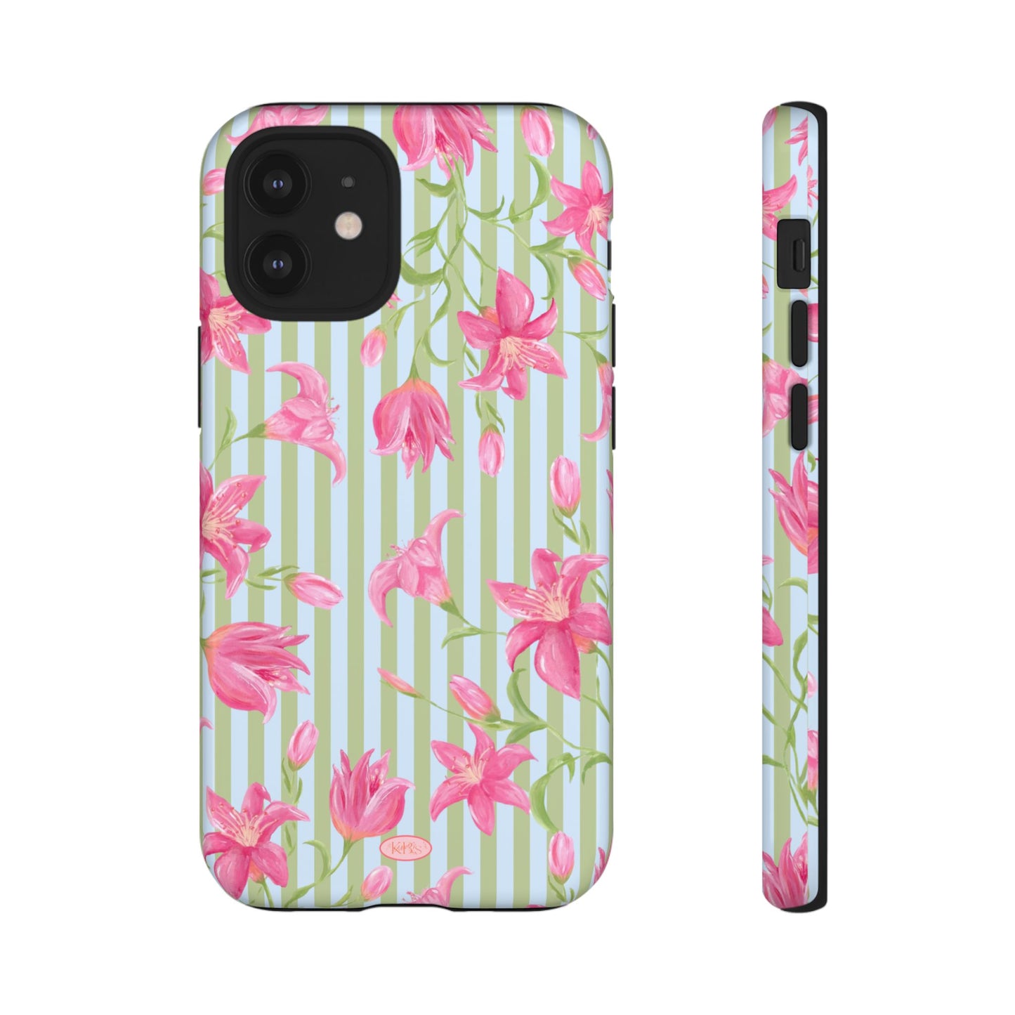 Azalea Stripe Tough Case for iPhone - Blue & Green