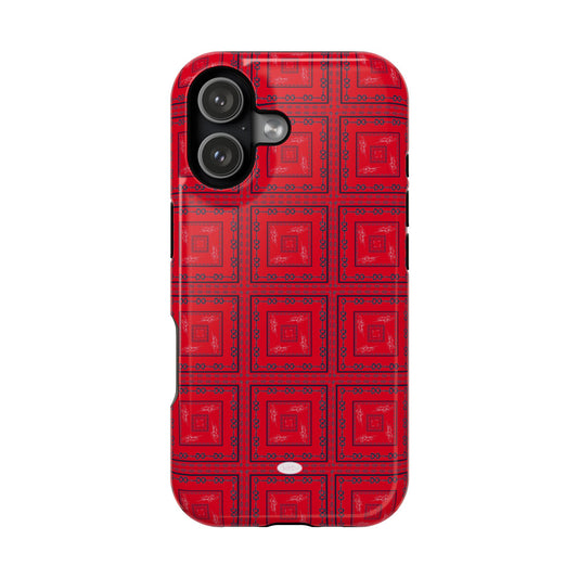 Red & Blue Horsebit MagSafe Case