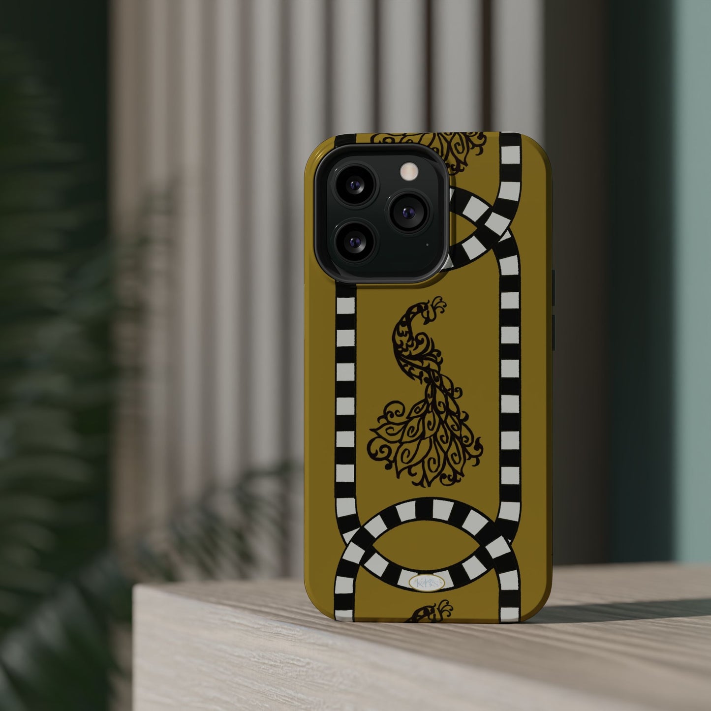 Feathered Stripe Mag Safe Case for iPhone