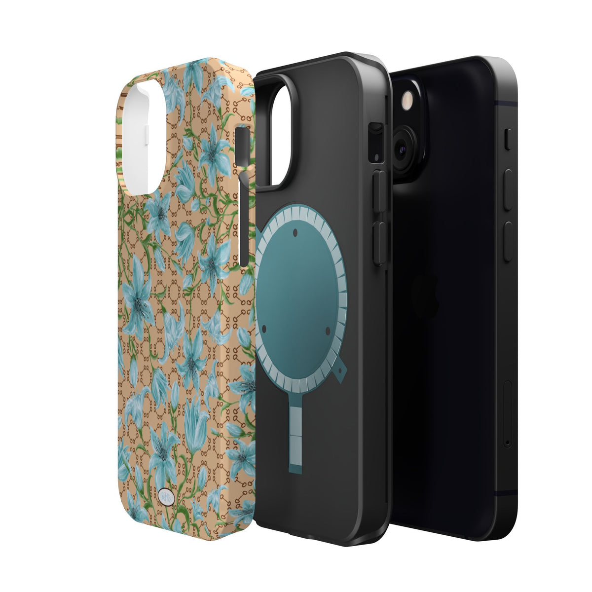 Horsebit Fleur Mag Safe Case for iPhone