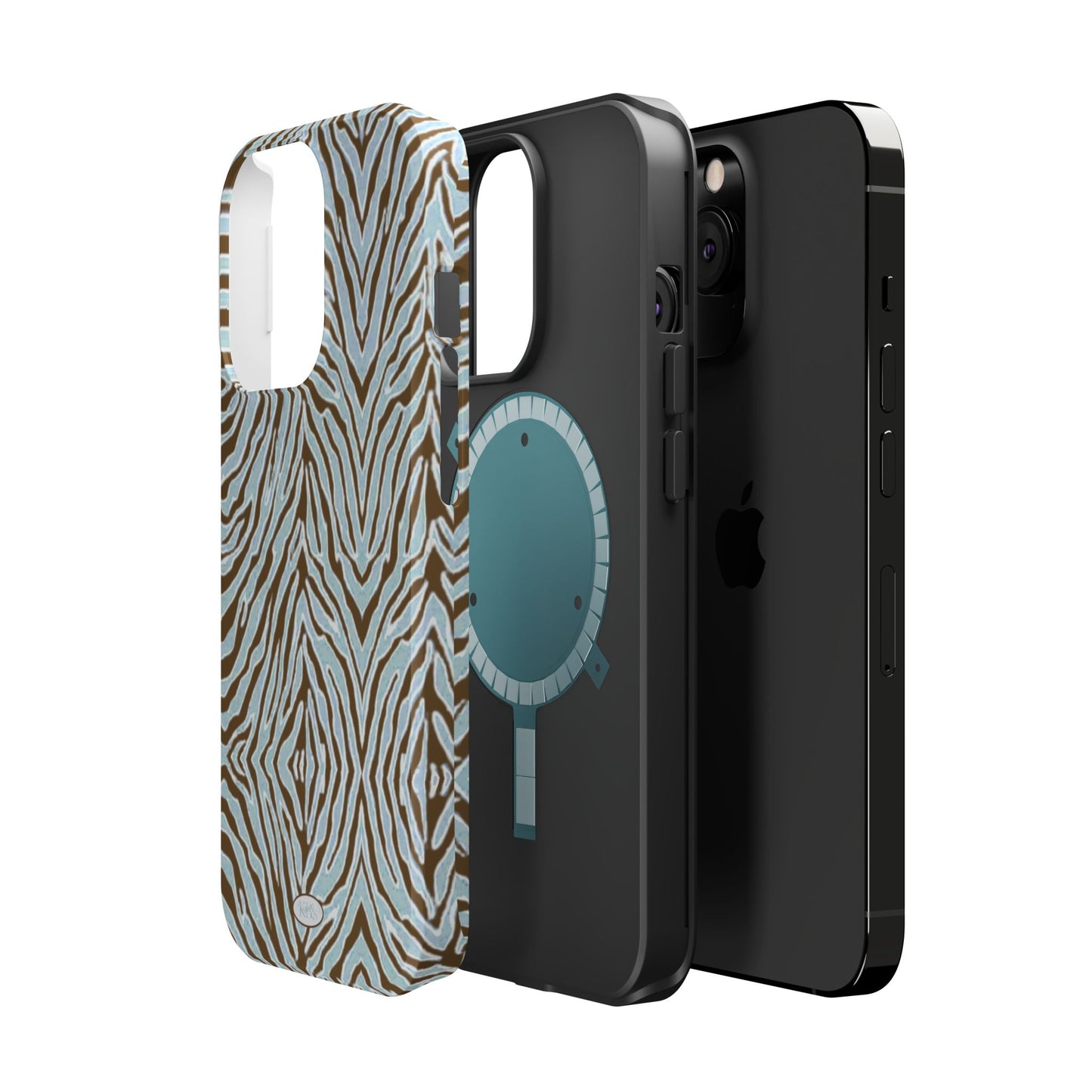 Zebra Bleu Mag Safe Case for iPhone