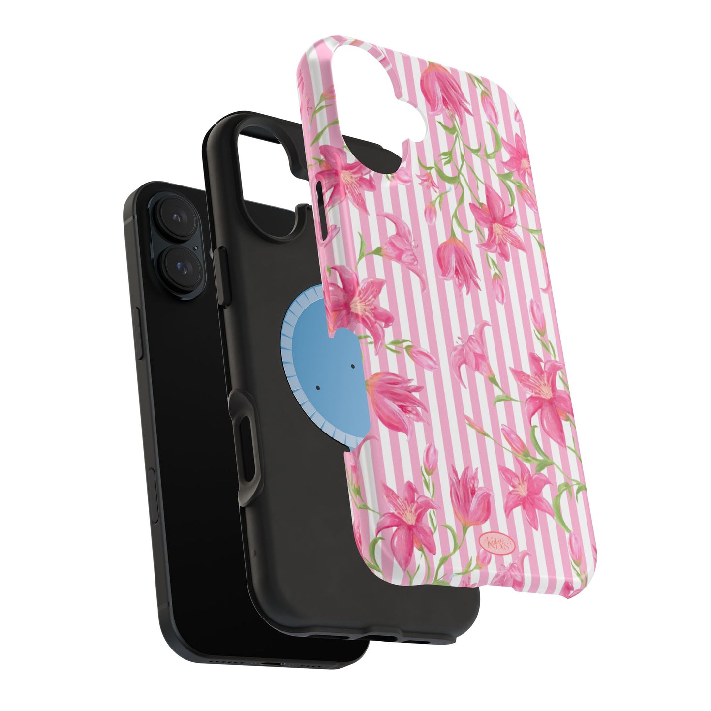 Azalea Stripe Mag Safe Case for iPhone - Pink