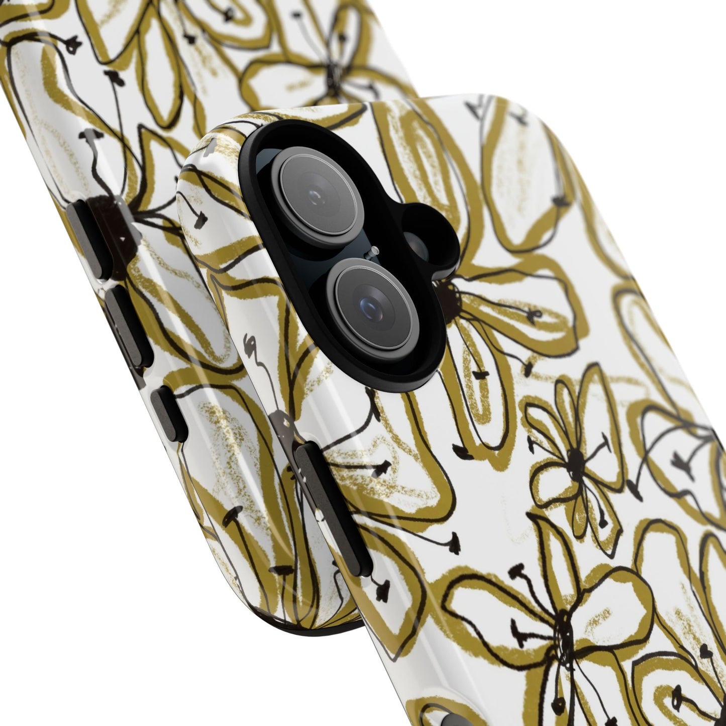 Floral Sketch Tough Case for iPhone