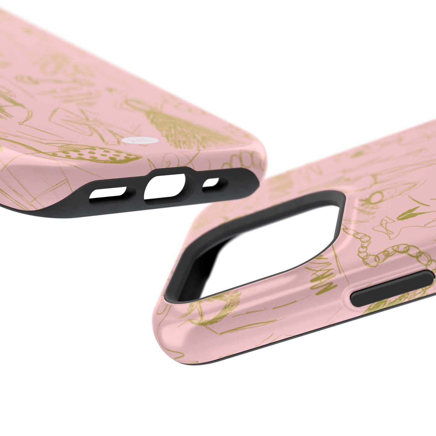 Fashion Sketch Mag Safe Case for iPhone - Pink