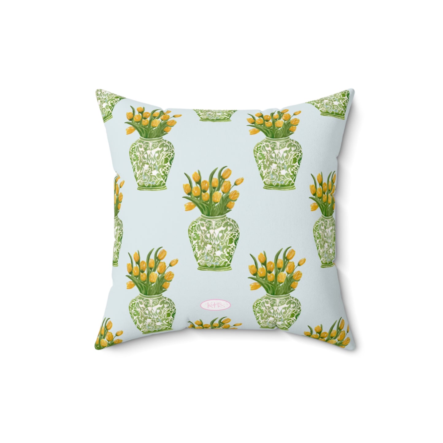 Tulip Haus Pattern Throw Pillow