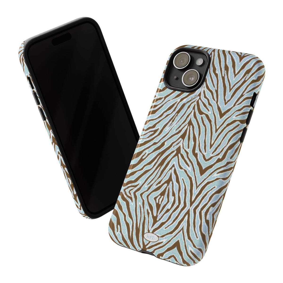 Zebra Bleu Tough Case for iPhone