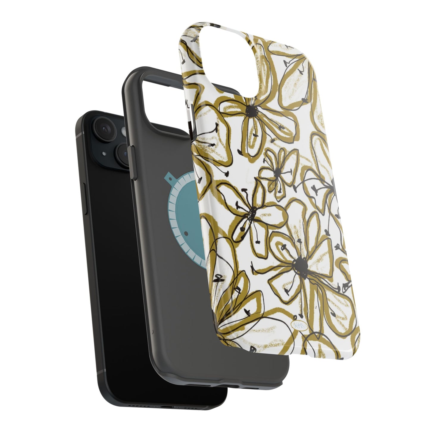 Floral Sketch Mag Safe Case for iPhone